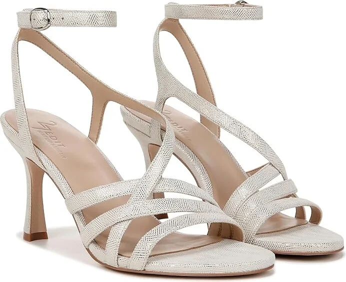 Naturalizer 27 Edit Colette Strappy Sandals Women's Sandals Silver Leather : 6 M (B)
