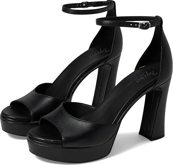 Naturalizer 27 Edit Delphie Women's Sandals Black Leather : 9.5 M (B)