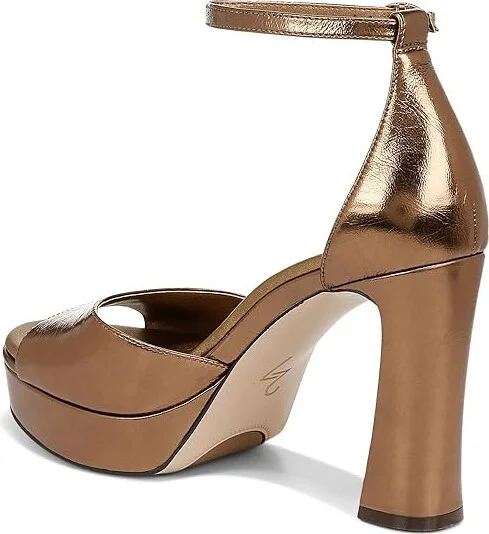 Naturalizer 27 Edit Delphie Women's Sandals Old Gold Leather : 12 M (B) - Image 4