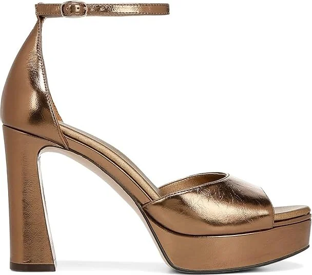 Naturalizer 27 Edit Delphie Women's Sandals Old Gold Leather : 12 M (B) - Image 7