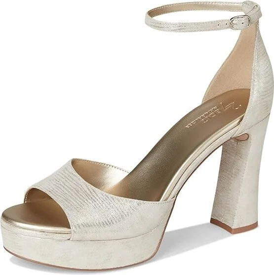 Naturalizer 27 Edit Delphie Women's Sandals Silver Leather 1 : 7.5 W (C) - Image 5