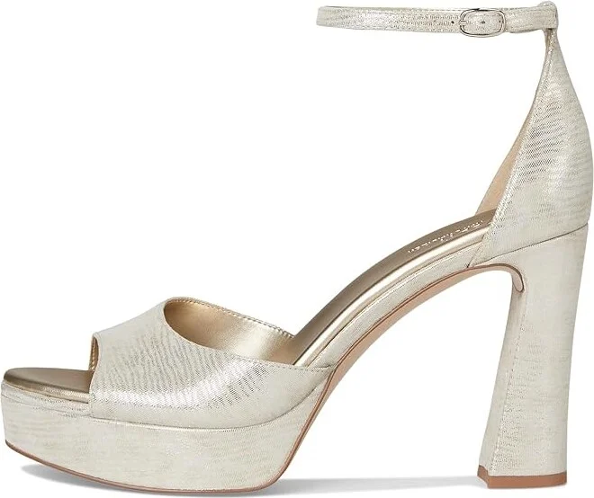 Naturalizer 27 Edit Delphie Women's Sandals Silver Leather 1 : 7.5 W (C) - Image 6