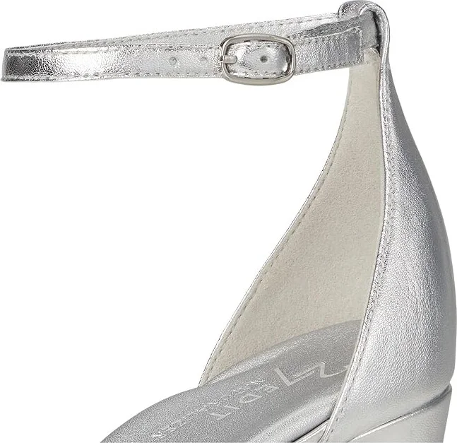 Naturalizer 27 Edit Delphie Women's Sandals Silver Leather : 8.5 M (B) - Image 2