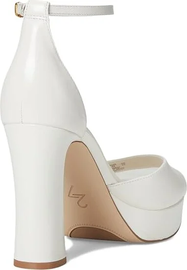 Naturalizer 27 Edit Delphie Women's Sandals Warm White Leather : 9 W (C) - Image 4