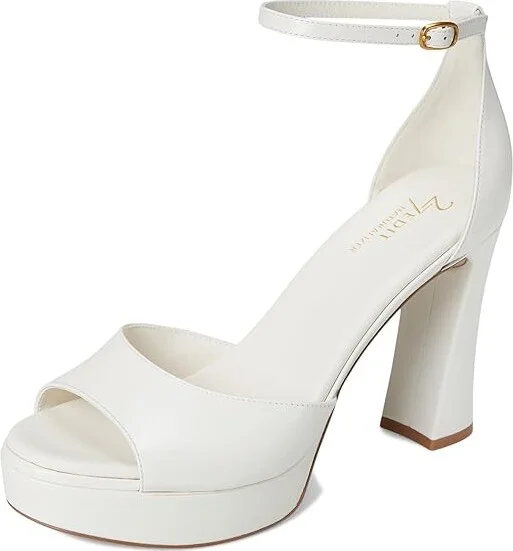 Naturalizer 27 Edit Delphie Women's Sandals Warm White Leather : 9 W (C) - Image 5