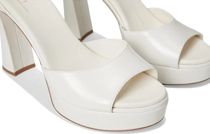 Naturalizer 27 Edit Delphie Women's Sandals Warm White Leather : 9 W (C) - Image 7