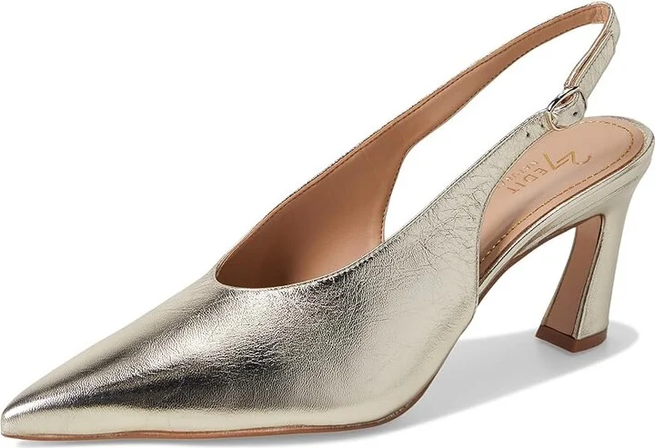Naturalizer 27 Edit Elaine Women's Shoes Champagne Gold Leather : 9.5 W (C), Leather/Rubber - Image 5