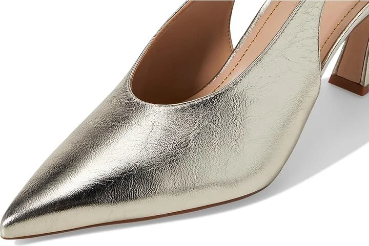 Naturalizer 27 Edit Elaine Women's Shoes Champagne Gold Leather : 9.5 W (C), Leather/Rubber - Image 7