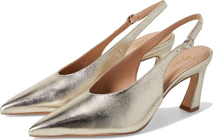 Naturalizer 27 Edit Elaine Women's Shoes Champagne Gold Leather : 9.5 W (C), Leather/Rubber