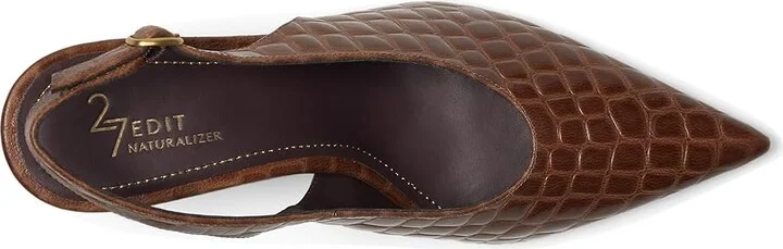 Naturalizer 27 Edit Elaine Women's Shoes English Tea Crocco : 6.5 M (B), Leather/Rubber - Image 2