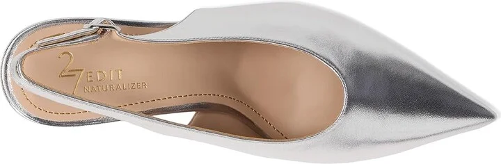 Naturalizer 27 Edit Elaine Women's Shoes Silver : 8 M (B), Leather/Rubber - Image 2