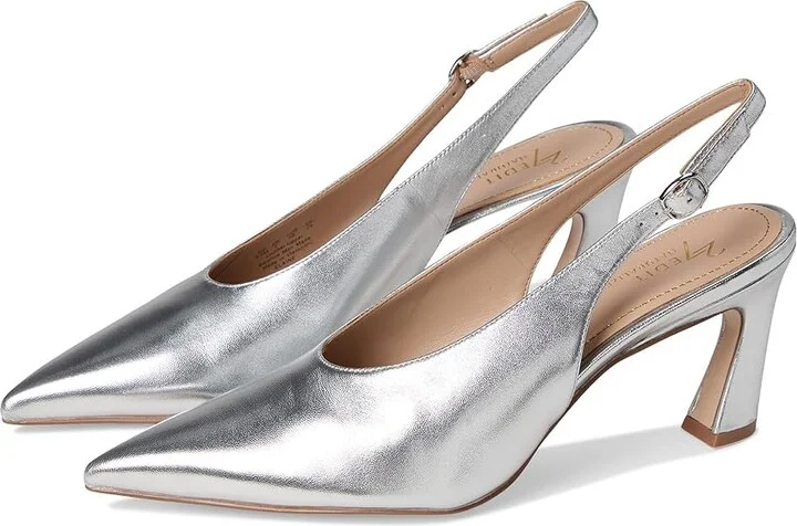 Naturalizer 27 Edit Elaine Women's Shoes Silver : 8 M (B), Leather/Rubber