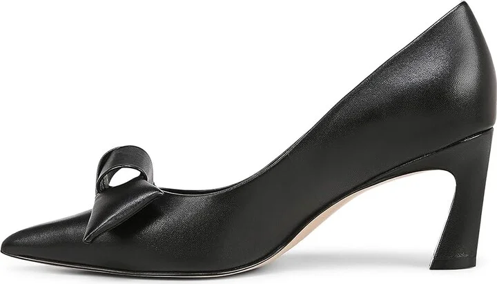 Naturalizer 27 Edit Emery-Bow High Women's Heels Black Leather : 11 M (B) - Image 6