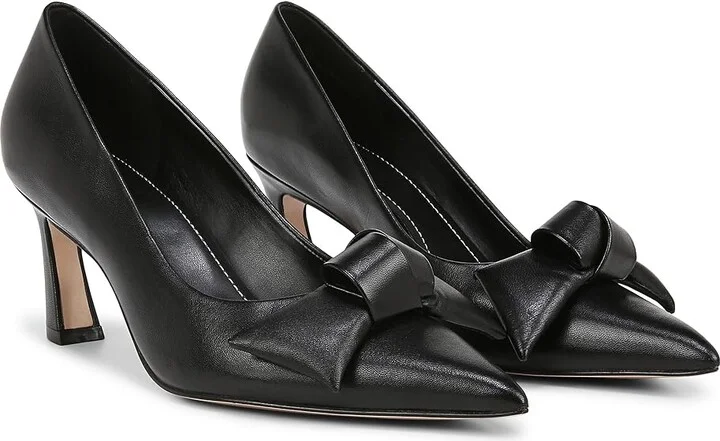 Naturalizer 27 Edit Emery-Bow High Women's Heels Black Leather : 11 M (B)
