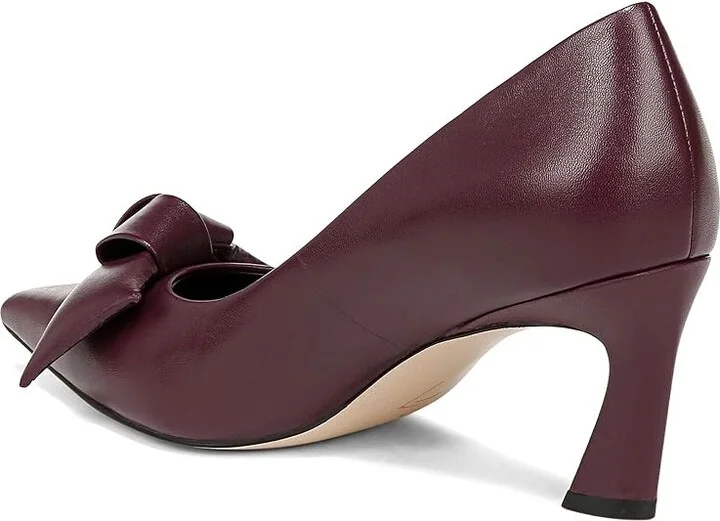 Naturalizer 27 Edit Emery-Bow High Women's Heels Deep Plum Purple Leather : 11 M (B) - Image 4