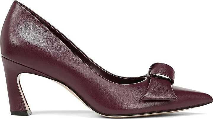 Naturalizer 27 Edit Emery-Bow High Women's Heels Deep Plum Purple Leather : 11 M (B) - Image 7