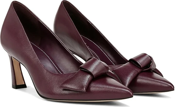 Naturalizer 27 Edit Emery-Bow High Women's Heels Deep Plum Purple Leather : 11 M (B)