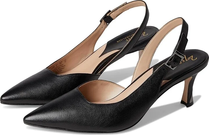 Naturalizer 27 Edit Felicia4 High Women's Heels Black Leather : 9.5 M (B), Leather/Suede