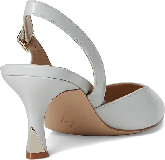 Naturalizer 27 Edit Felicia4 High Women's Heels Digital Mist Grey Leather : 11 W (C), Leather/Suede - Image 4