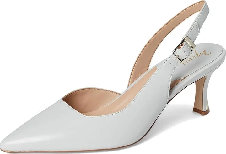 Naturalizer 27 Edit Felicia4 High Women's Heels Digital Mist Grey Leather : 11 W (C), Leather/Suede - Image 5
