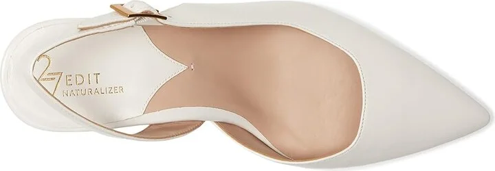 Naturalizer 27 Edit Felicia4 High Women's Heels Warm White Leather : 7.5 M (B), Leather/Suede - Image 2