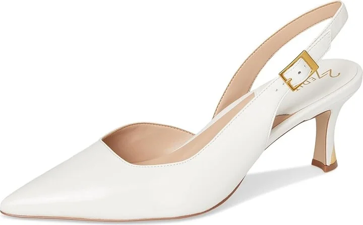 Naturalizer 27 Edit Felicia4 High Women's Heels Warm White Leather : 7.5 M (B), Leather/Suede - Image 5