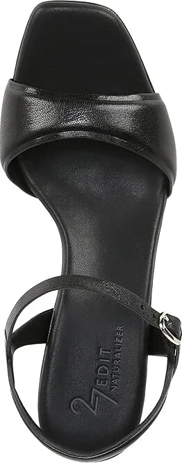 Naturalizer 27 Edit Grace Ankle Straps Women's Sandals Black Leather : 9.5 M (B), Leather/Rubber - Image 2