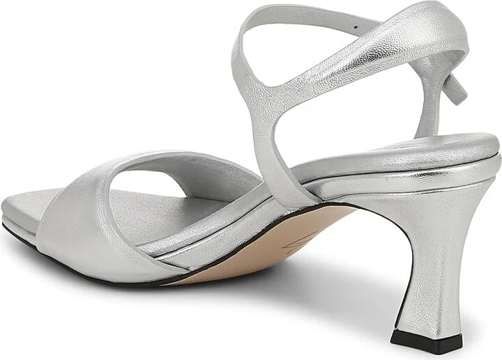 Naturalizer 27 Edit Grace Women's Sandals Silver Leather : 8 W (C) - Image 4