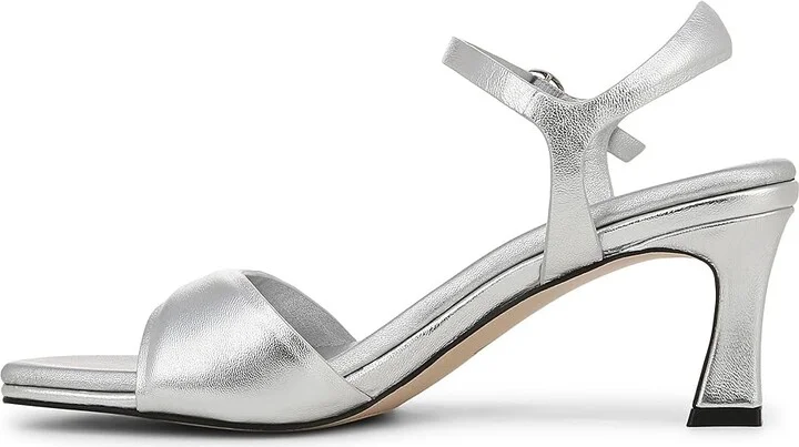 Naturalizer 27 Edit Grace Women's Sandals Silver Leather : 8 W (C) - Image 6