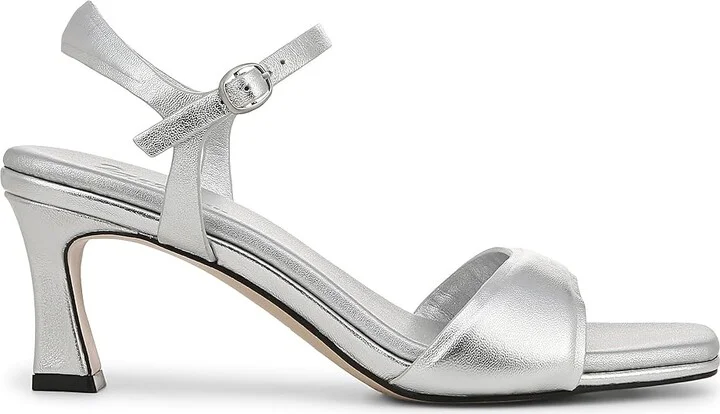 Naturalizer 27 Edit Grace Women's Sandals Silver Leather : 8 W (C) - Image 7