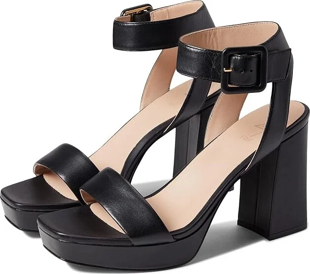 Naturalizer 27 Edit Jaselle Women's Sandals Black Leather 1 : 11 M (B)