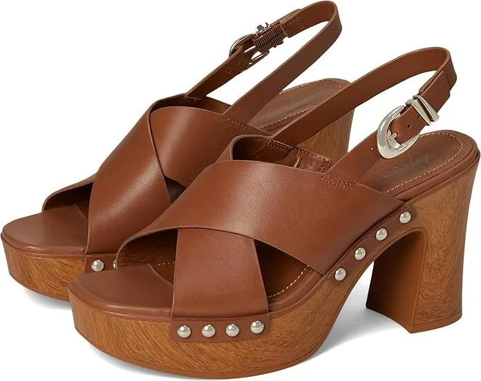 Naturalizer 27 Edit Kirsten Women's Wedge Shoes English Tea : 6.5 M (B), Leather
