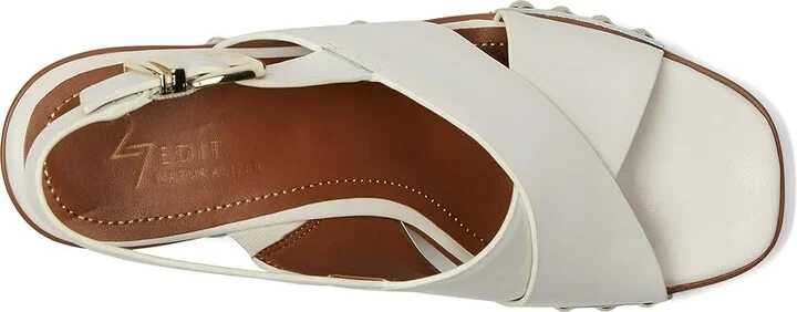 Naturalizer 27 Edit Kirsten Women's Wedge Shoes Warm White : 11 M (B), Leather - Image 2