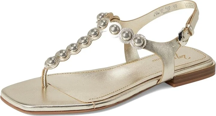 Naturalizer 27 Edit Nara Women's Wedge Shoes Champagne : 7.5 M (B), Leather - Image 5