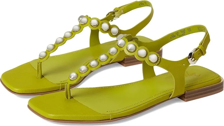 Naturalizer 27 Edit Nara Women's Wedge Shoes Chartreuse Green Leather : 9 M (B)