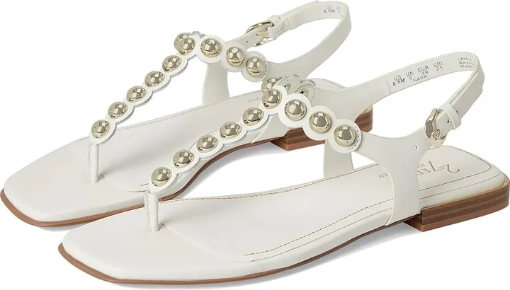 Naturalizer 27 Edit Nara Women's Wedge Shoes Warm White Leather : 8 M (B)