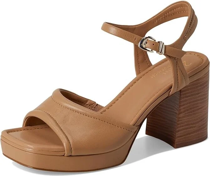 Naturalizer 27 Edit Paloma Women's Wedge Shoes Birchwood : 7.5 M (B), Leather - Image 5