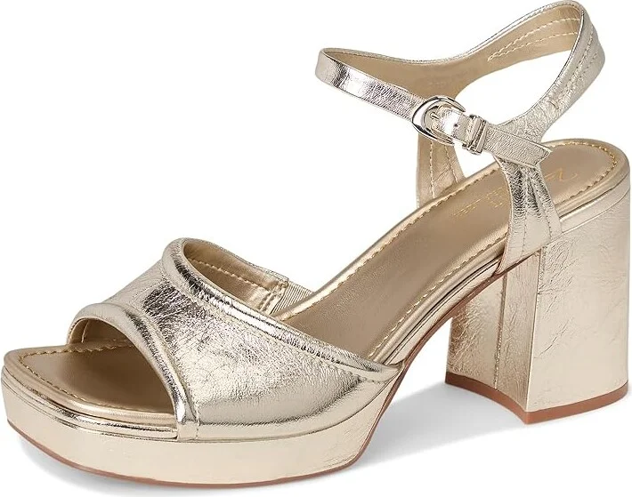 Naturalizer 27 Edit Paloma Women's Wedge Shoes Champagne : 7.5 M (B), Leather - Image 5