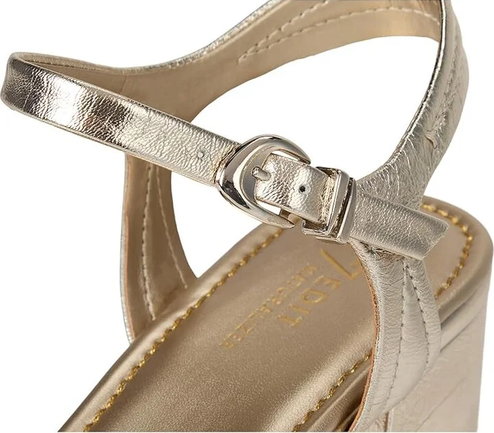 Naturalizer 27 Edit Paloma Women's Wedge Shoes Champagne : 7.5 M (B), Leather - Image 7