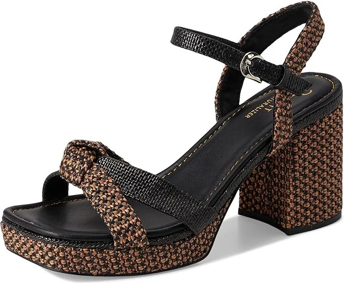Naturalizer 27 Edit Peyton Women's Wedge Shoes Black/Tan : 10 M (B), Textile - Image 5