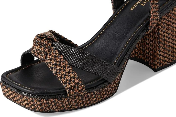 Naturalizer 27 Edit Peyton Women's Wedge Shoes Black/Tan : 10 M (B), Textile - Image 7