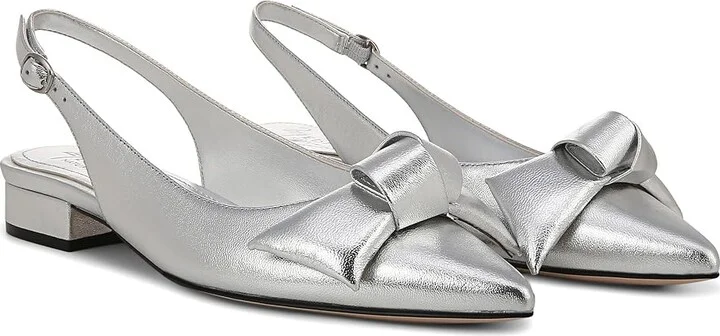 Naturalizer 27 Edit Shine Women's Shoes Silver Leather : 6 M (B)