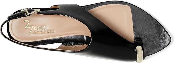 Naturalizer 27 Edit Via Women's Wedge Shoes Black Leather : 8 M (B) - Image 2