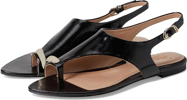 Naturalizer 27 Edit Via Women's Wedge Shoes Black Leather : 8 M (B)