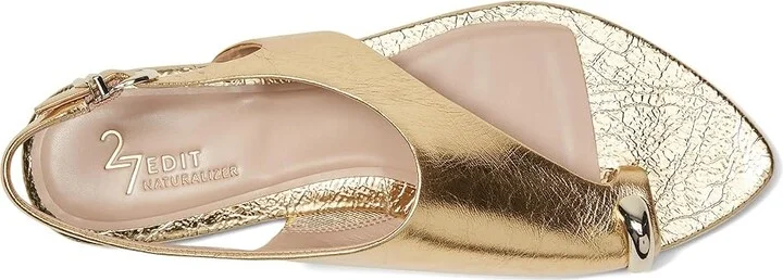 Naturalizer 27 Edit Via Women's Wedge Shoes Dark Gold Leather : 5 M (B) - Image 2