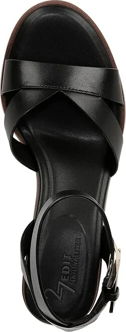 Naturalizer 27 Edit Yumi Ankle Straps Women's Sandals Black Chocolate Leather : 5 M (B) - Image 2