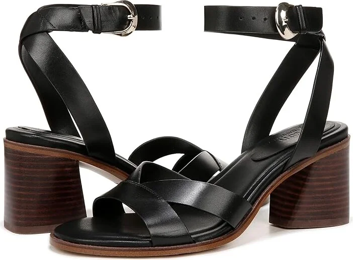 Naturalizer 27 Edit Yumi Ankle Straps Women's Sandals Black Chocolate Leather : 5 M (B)