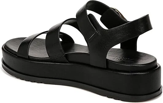 Naturalizer 27 Edit Zizi Ankle Straps Women's Sandals Black Faux Leather : 6 M (B), Rubber - Image 4