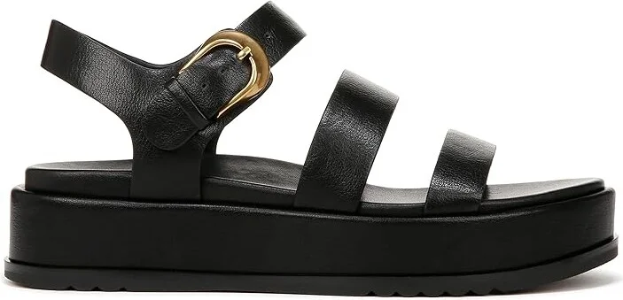Naturalizer 27 Edit Zizi Ankle Straps Women's Sandals Black Faux Leather : 6 M (B), Rubber - Image 7