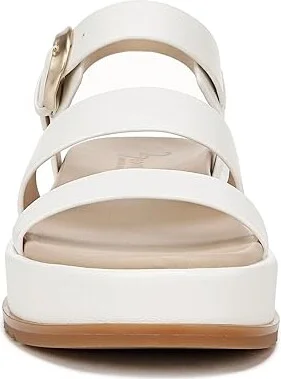 Naturalizer 27 Edit Zizi Ankle Straps Women's Sandals White Faux Leather : 8.5 M (B), Rubber - Image 5